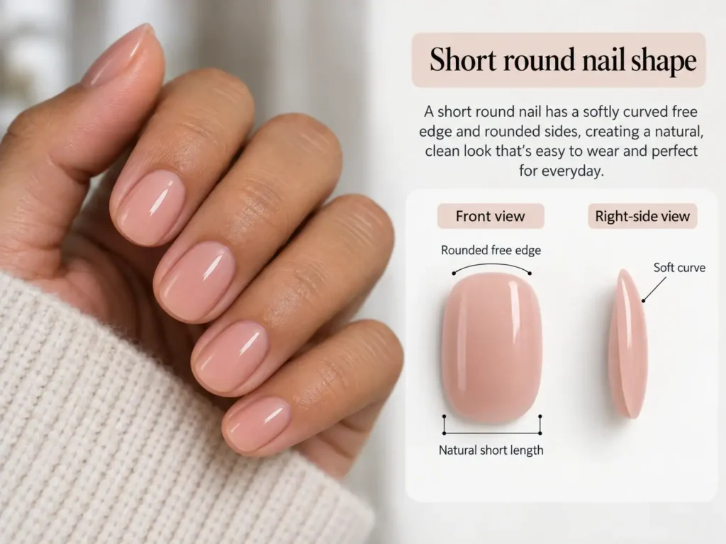 Round nail shape