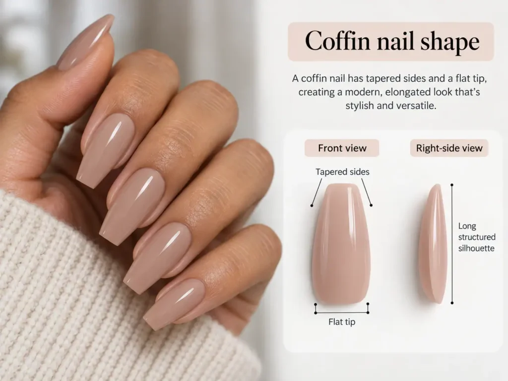 Coffin nail shape