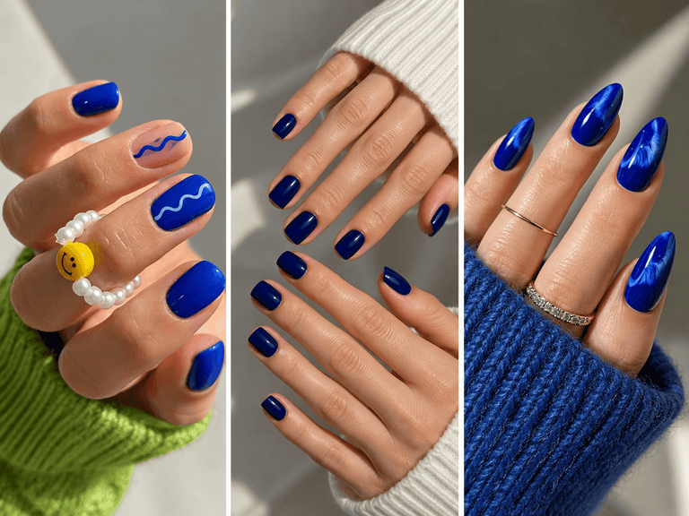 25 Blue Nail Ideas for Every Shade of Blue