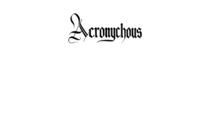 Acronychous website