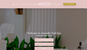 Amandis Nail Spa website