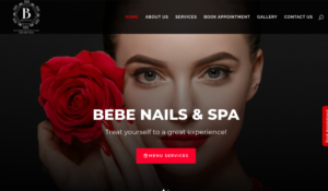 Bebe Nails & Spa website