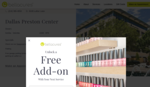 Bellacures website