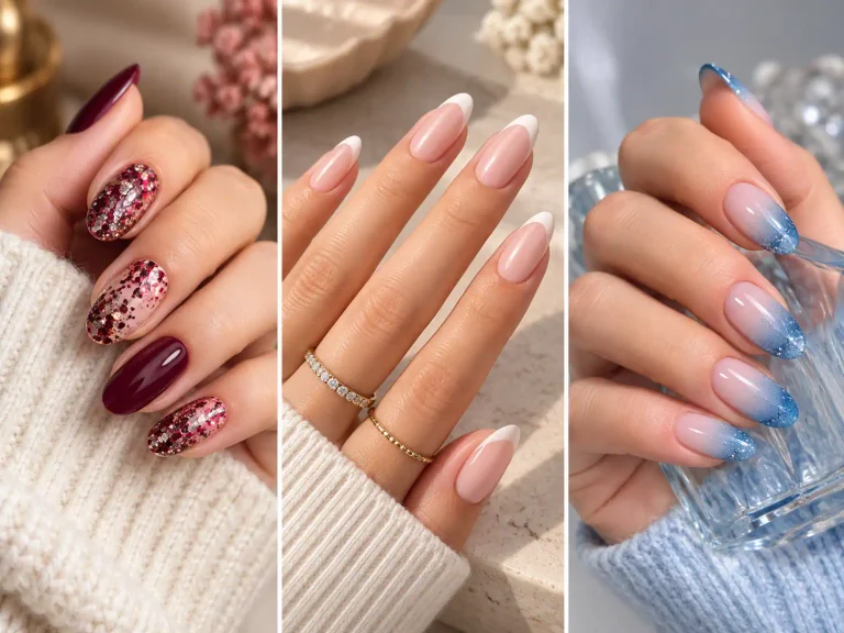 32 Winter French Tip Nails to Try This Season