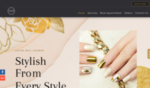 Caché Nail Lounge website