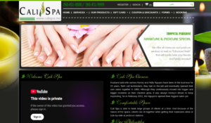 Cali Spa website
