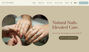 Care Nail Studio website