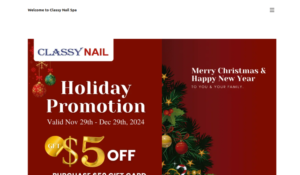 Classy Nail Spa website