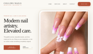 Collins Nails Salon & Spa website