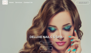 Deluxe Nails & Spa website