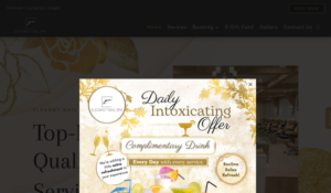 Elegant Nail Spa website