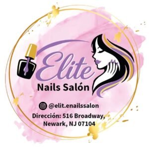 Elite nails salon logo