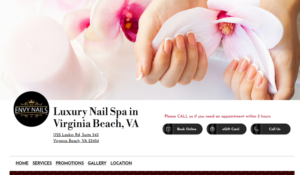 Envy Nails website