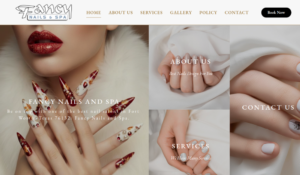 Fancy Nails and Spa website