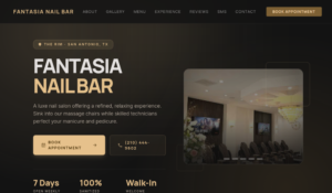Fantasia Nail Bar website