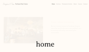 Fingers & Toes Salon website