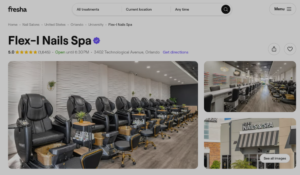 Flex-I Nails Spa website