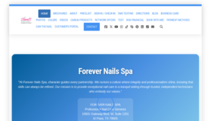 Forever Nails Spa website