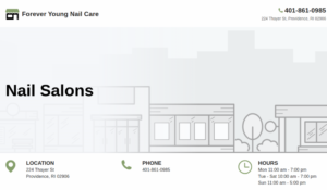 Forever Young Nail Care website