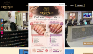 Fountain Nail Bar website