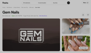 Gem Nails website