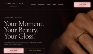Gloss Nail Bar Crosstown website