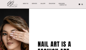 Golden Gel Nails website
