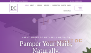 Happy Violet DC Natural Nail Salon website