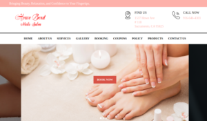 Howe Bout Nails Salon website