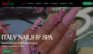 Italy Nails & Spa website