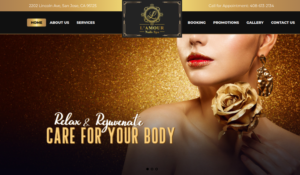 L'amour Nails Spa website