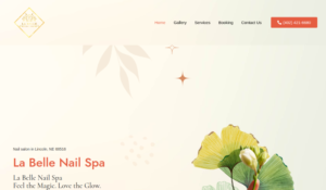 La Belle Nail Spa website