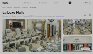La Luxe Nails website