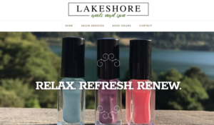 Lakeshore Nails and Spa website