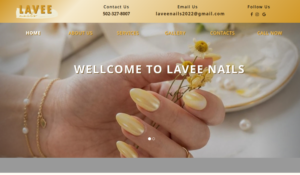 Lavee Nails website