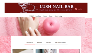 Lush Nail Bar website