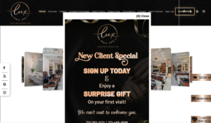 Lux Nail Spa website