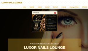 Luxor Nails Lounge website