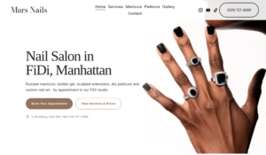 Mars Nails website