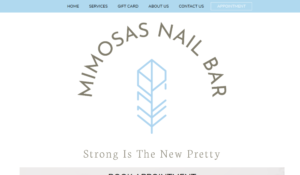 Mimosas Nail Bar website