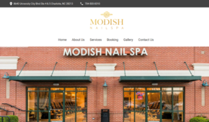 Modish Nail Spa website
