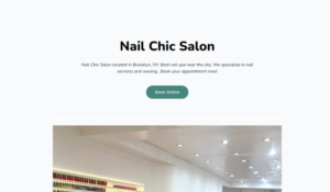 Nail Chic Salon website