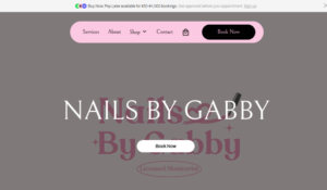 Nails By Gabby website