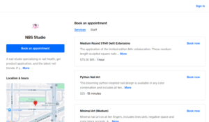 NBS Studio website