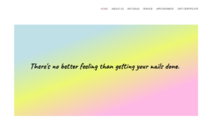 Pearl's Nails website
