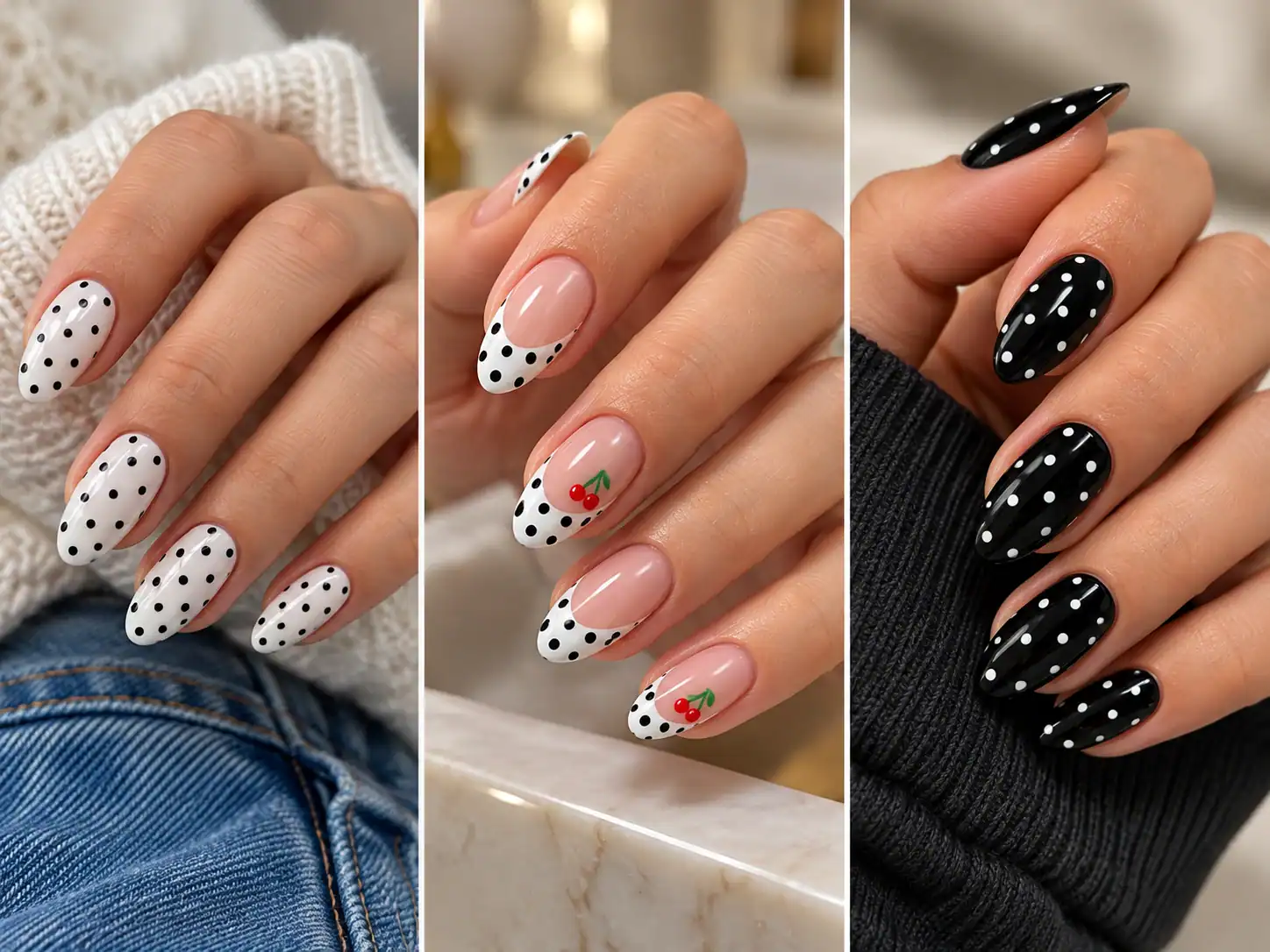 32 Polka Dot Nail Ideas You Can Copy at Home
