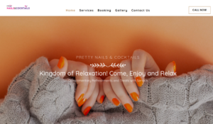 Pretty Nails & Cocktails website