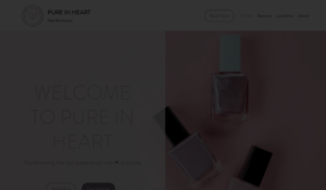 Pure in Heart Nail Boutique (Shaw) website