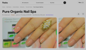 Pure Organic Nail Spa website