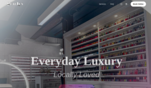 PureLux Nail Salon & Spa website